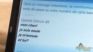 Szexy fiatal arab hölgyemény cidázza a brét