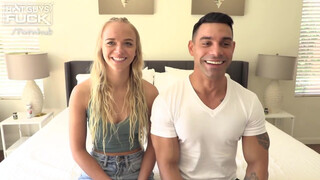 Világos Szőke nőci és az izmos krapek - Hot Guys Fuck