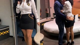 Végre megbasztam a hatalmas keblű méretes seggű milf titkárnőmet a hotel szobában